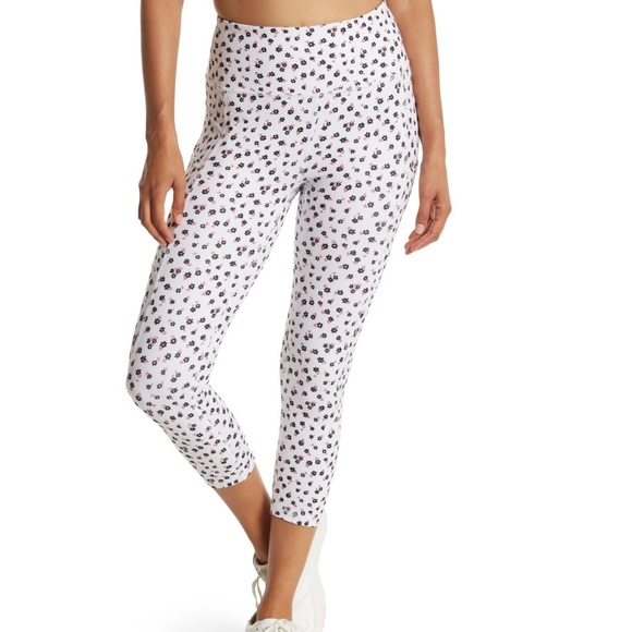 NEW Small X by Gottex Emma Capri Leggings White Polka Flower Pockets Retail $74 - Picture 5 of 5